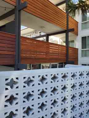 contemporary architecture and decorative breeze blocks