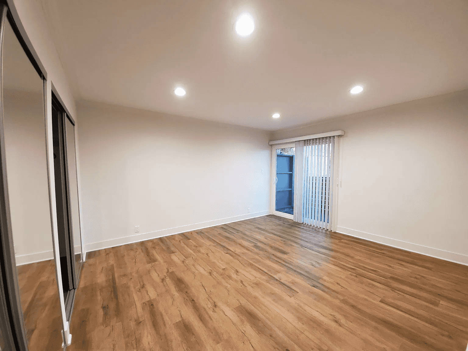 living room with sliding glass patio doors
